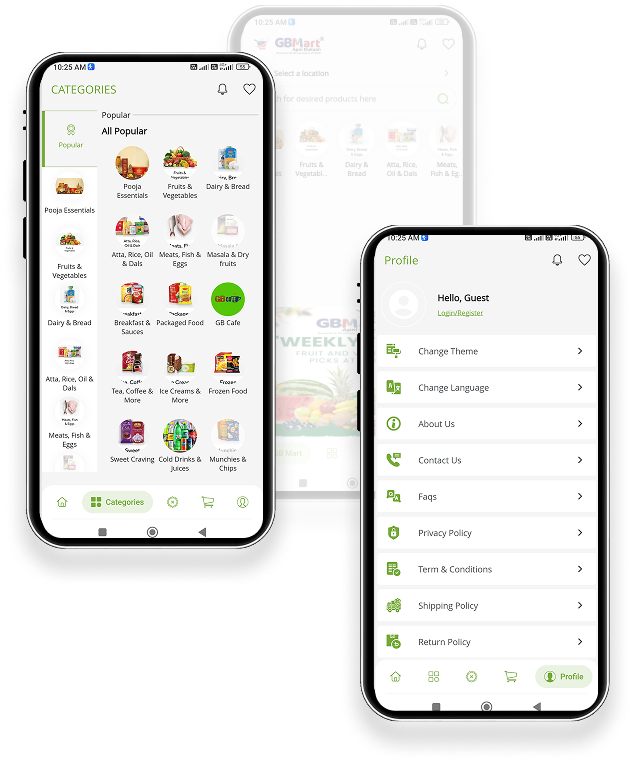 Happycows App Screens